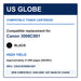 US Globe compatible non-OEM toner replacing Canon 3008C001, black high yield, SKU USGCN3008C001