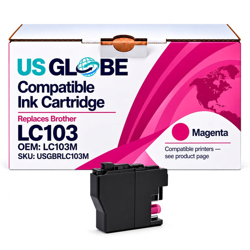 US Globe USGBRLC103M Magenta Compatible Ink Cartridge (Replaces Brother LC103M)