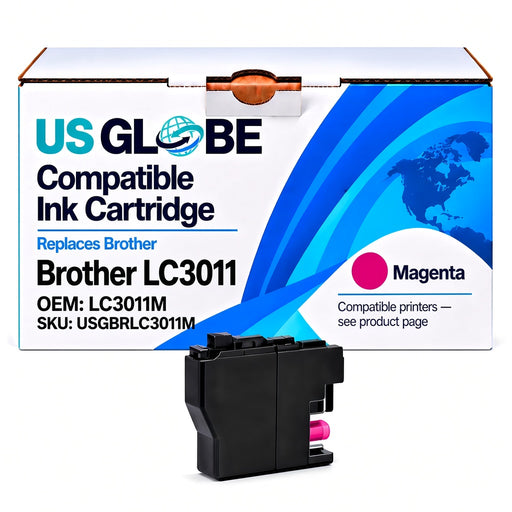 US Globe USGBRLC3011M Magenta Compatible Ink Cartridge (Replaces Brother LC3011M)