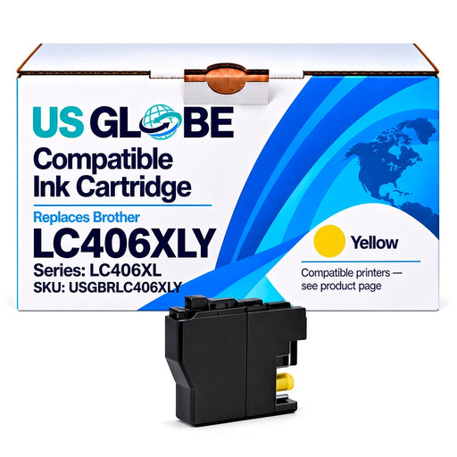 US Globe USGBRLC406XLY Yellow Compatible Ink Cartridge (Replaces Brother LC406XLY)
