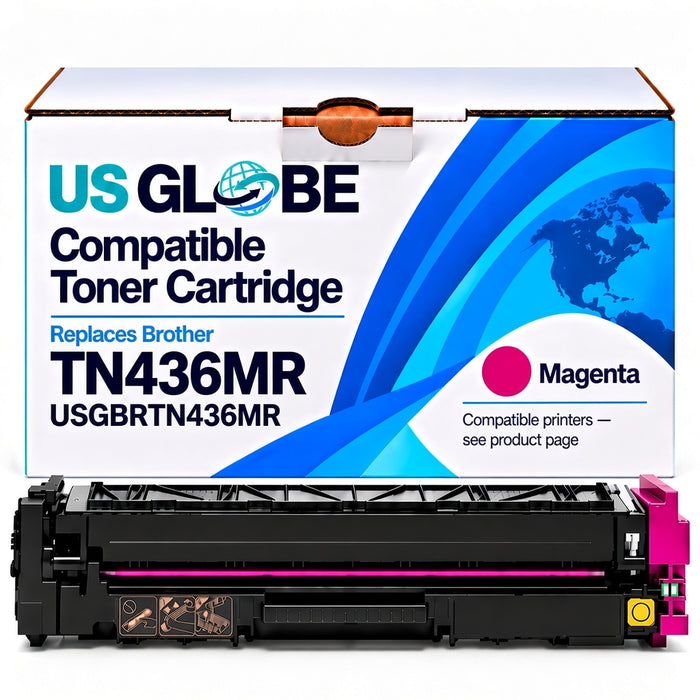 US Globe USGBRTN436MR Magenta Compatible Toner Cartridge (Replaces Brother TN436MR)