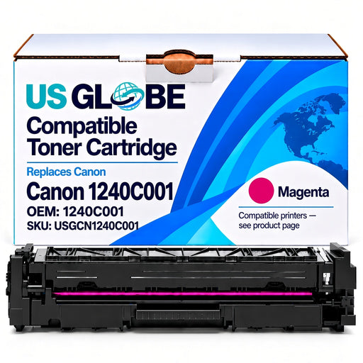 US Globe USGCN1240C001 Magenta Compatible Toner Cartridge (Replaces Canon 1240C001)