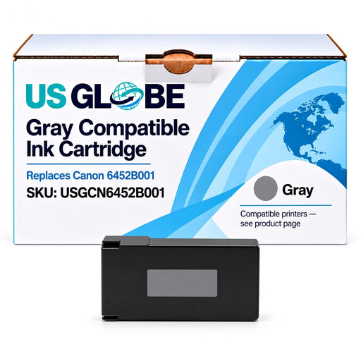US Globe USGCN6452B001 Gray Compatible Ink Cartridge (Replaces Canon 6452B001)