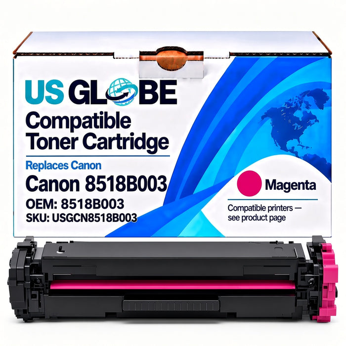 US Globe USGCN8518B003 Magenta Compatible Toner Cartridge (Replaces Canon 8518B003)