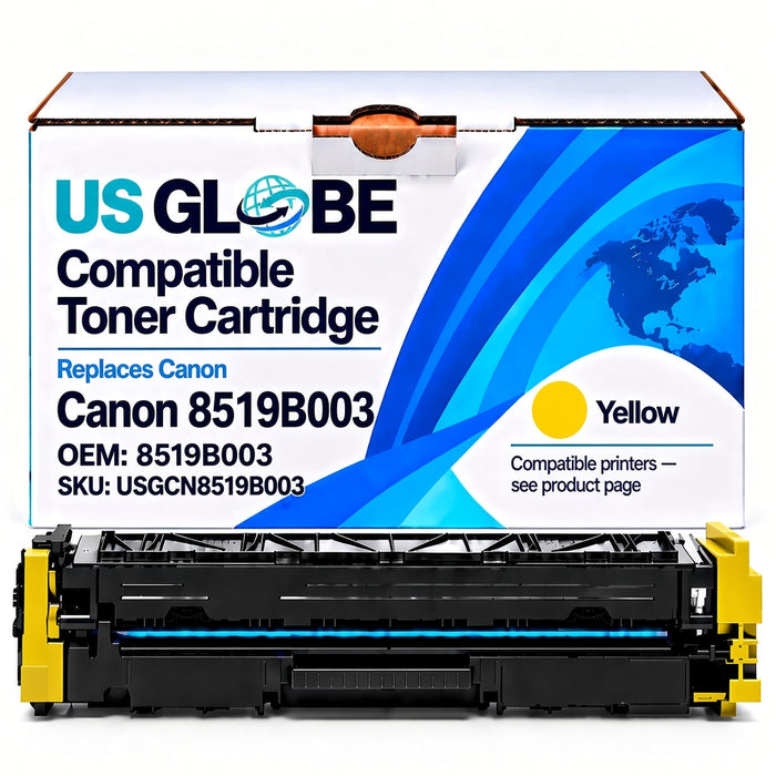 US Globe USGCN8519B003 Yellow Compatible Toner Cartridge (Replaces Canon 8519B003)