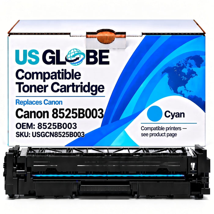 US Globe USGCN8525B003 Cyan Compatible Toner Cartridge (Replaces Canon 8525B003)