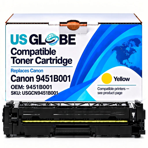 US Globe USGCN9451B001 Yellow Compatible Toner Cartridge (Replaces Canon 9451B001)