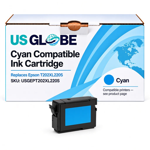 US Globe USGEPT202XL220S Cyan Compatible Ink Cartridge (Replaces Epson T202XL220S)