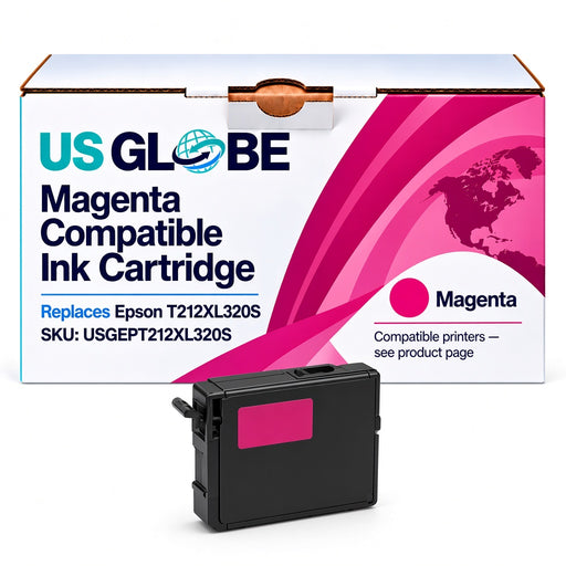 US Globe USGEPT212XL320S Magenta Compatible Ink Cartridge (Replaces Epson T212XL320S)