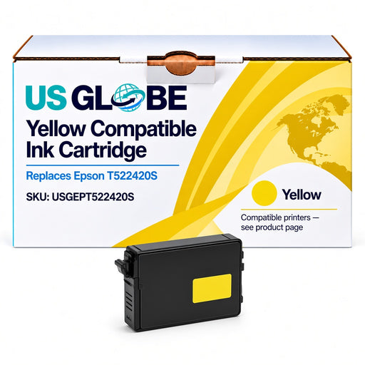US Globe USGEPT522420S Yellow Compatible Ink Cartridge (Replaces Epson T522420S)