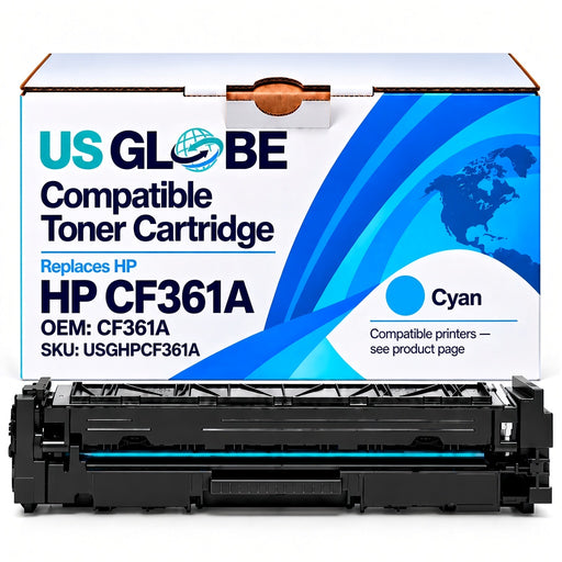 US Globe USGHPCF361A Cyan Compatible Toner Cartridge (Replaces HP CF361A)
