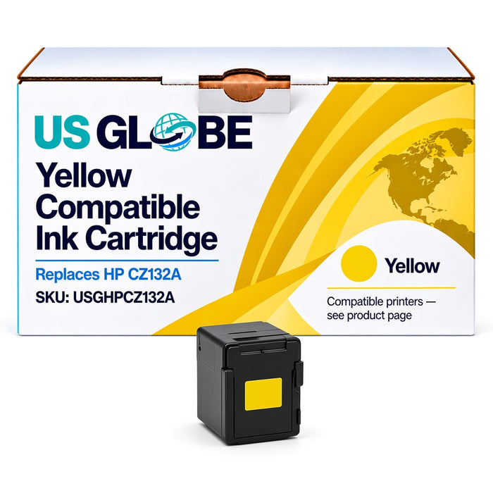 US Globe USGHPCZ132A Yellow Compatible Ink Cartridge (Replaces HP CZ132A)