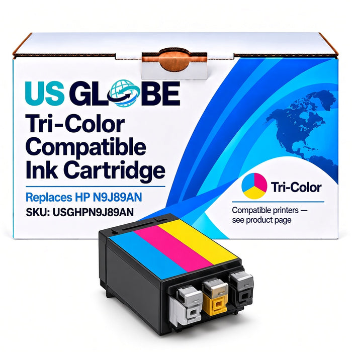 US Globe USGHPN9J89AN Tri-Color Compatible Ink Cartridge (Replaces HP N9J89AN)