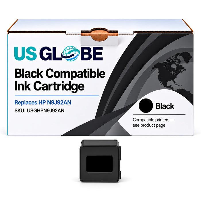US Globe USGHPN9J92AN Black Compatible Ink Cartridge (Replaces HP N9J92AN)