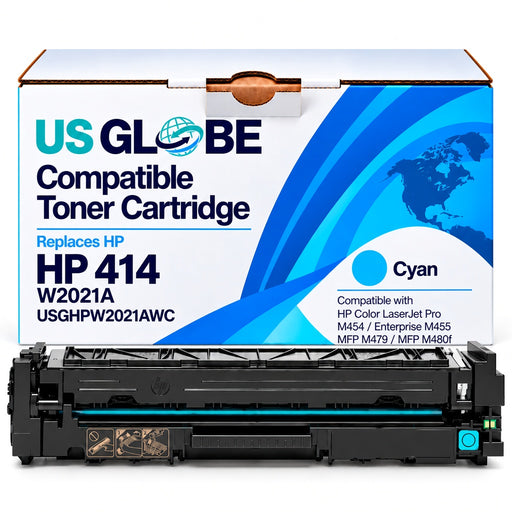 US Globe USGHPW2021AWC Cyan Compatible Toner Cartridge (Replaces HP W2021A)