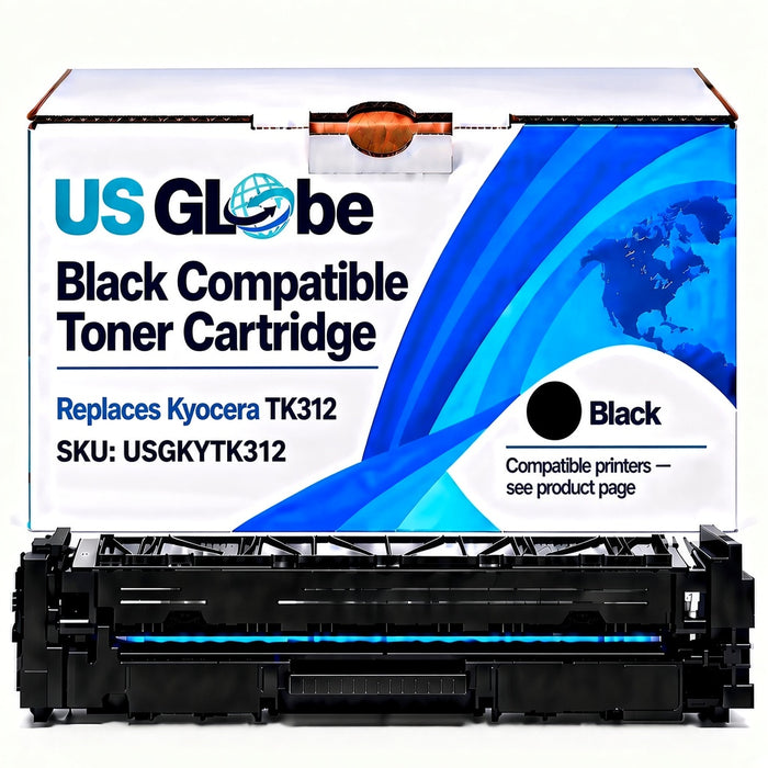 US Globe USGKYTK312 Black Compatible Toner Cartridge (Replaces Kyocera TK312)