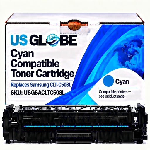 US Globe USGSACLTC508L Cyan Compatible Toner Cartridge (Replaces Samsung CLT-C508L)