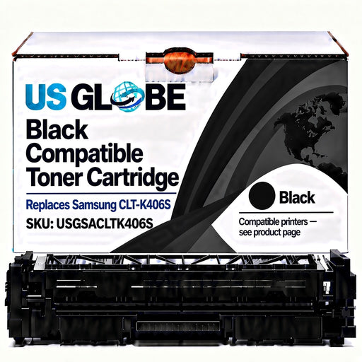 US Globe USGSACLTK406S Black Compatible Toner Cartridge (Replaces Samsung CLT-K406S)