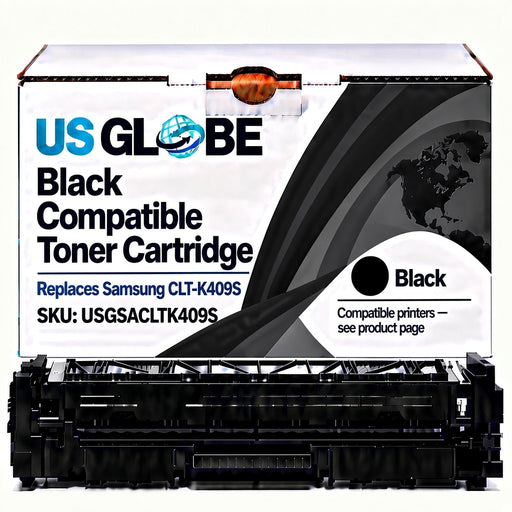 US Globe USGSACLTK409S Black Compatible Toner Cartridge (Replaces Samsung CLT-K409S)