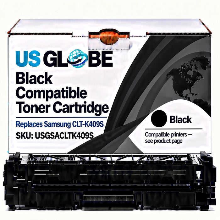 US Globe USGSACLTK409S Black Compatible Toner Cartridge (Replaces Samsung CLT-K409S)