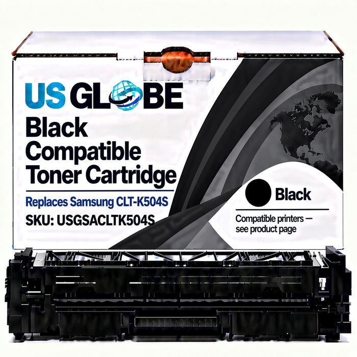 US Globe USGSACLTK504S Black Compatible Toner Cartridge (Replaces Samsung CLT-K504S)