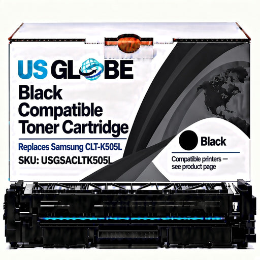 US Globe USGSACLTK505L Black Compatible Toner Cartridge (Replaces Samsung CLT-K505L)