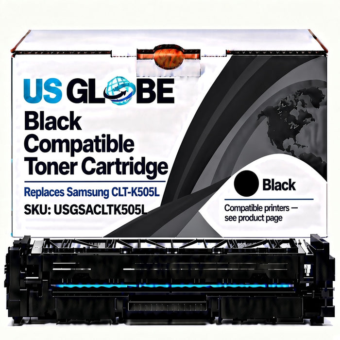 US Globe USGSACLTK505L Black Compatible Toner Cartridge (Replaces Samsung CLT-K505L)