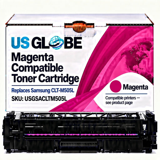 US Globe USGSACLTM505L Magenta Compatible Toner Cartridge (Replaces Samsung CLT-M505L)