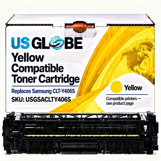 US Globe USGSACLTY406S Yellow Compatible Toner Cartridge (Replaces Samsung CLT-Y406S)