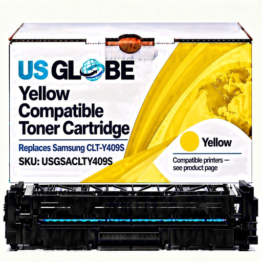 US Globe USGSACLTY409S Yellow Compatible Toner Cartridge (Replaces Samsung CLT-Y409S)