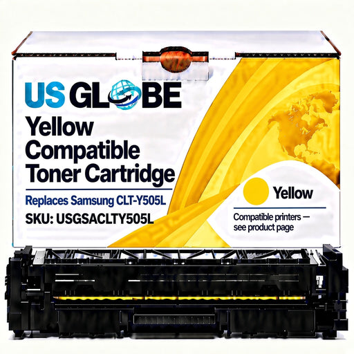 US Globe USGSACLTY505L Yellow Compatible Toner Cartridge (Replaces Samsung CLT-Y505L)