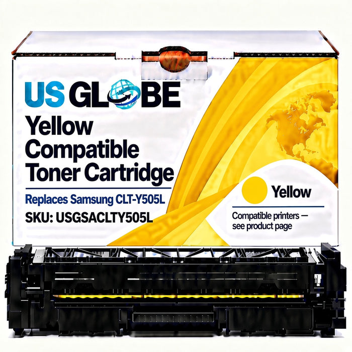 US Globe USGSACLTY505L Yellow Compatible Toner Cartridge (Replaces Samsung CLT-Y505L)
