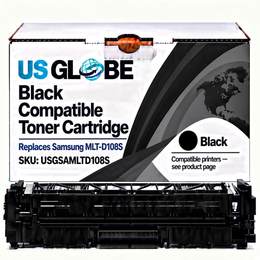 US Globe USGSAMLTD108S Black Compatible Toner Cartridge (Replaces Samsung MLT-D108S)