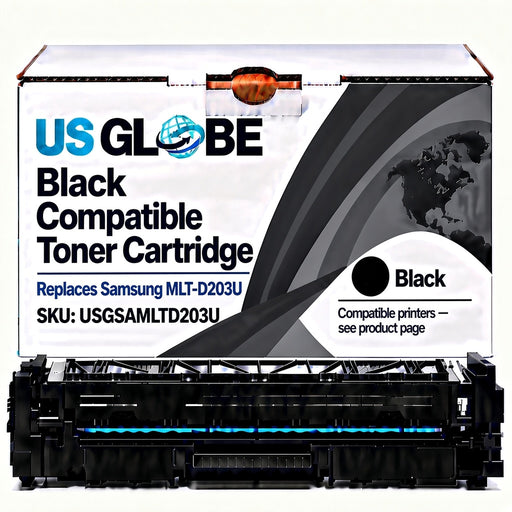 US Globe USGSAMLTD203U Black Compatible Toner Cartridge (Replaces Samsung MLT-D203U)