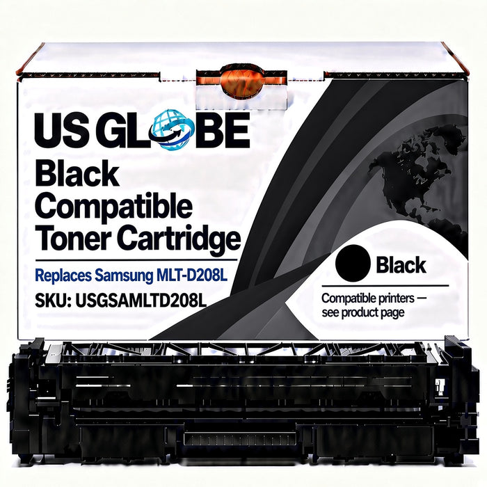 US Globe USGSAMLTD208L Black Compatible Toner Cartridge (Replaces Samsung MLT-D208L)