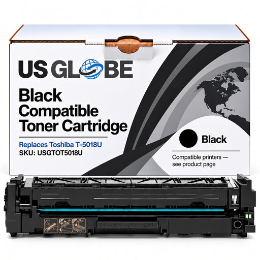 US Globe USGTOT5018U Black Compatible Toner Cartridge (Replaces Toshiba T-5018U)