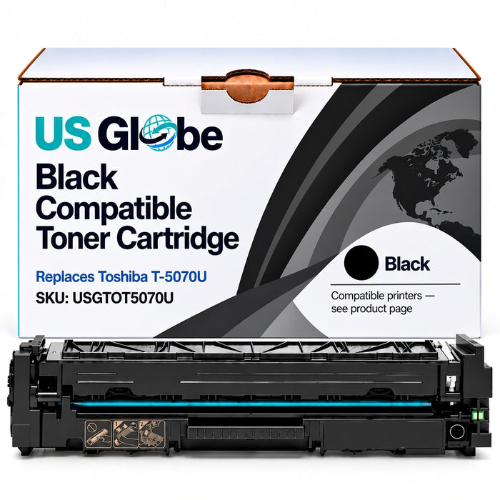 US Globe USGTOT5070U Black Compatible Toner Cartridge (Replaces Toshiba T-5070U)