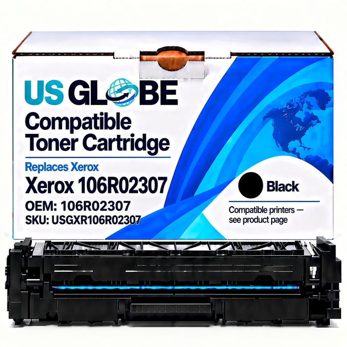 US Globe USGXR106R02307 Black Compatible Toner Cartridge (Replaces Xerox 106R02307)