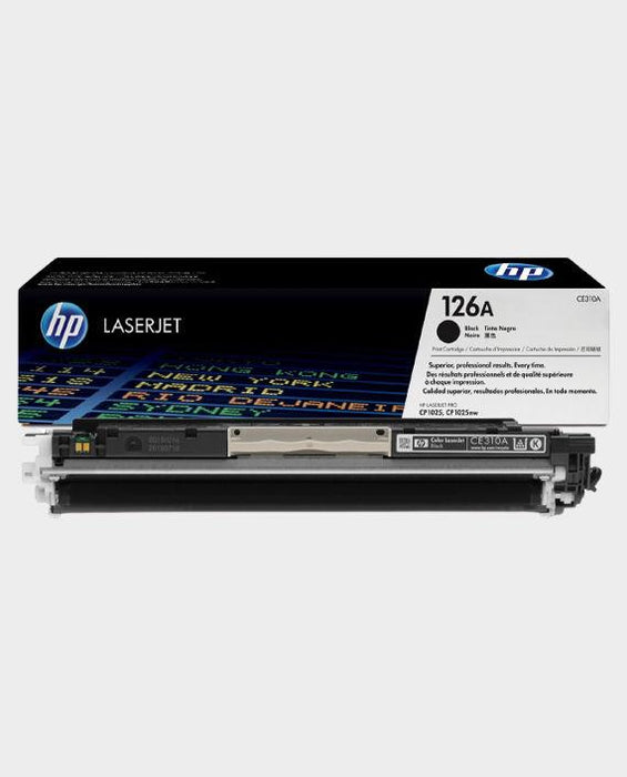 HP 126A CE310A Black Standard Yield Original LaserJet Toner Cartridge – 1,200 Pages