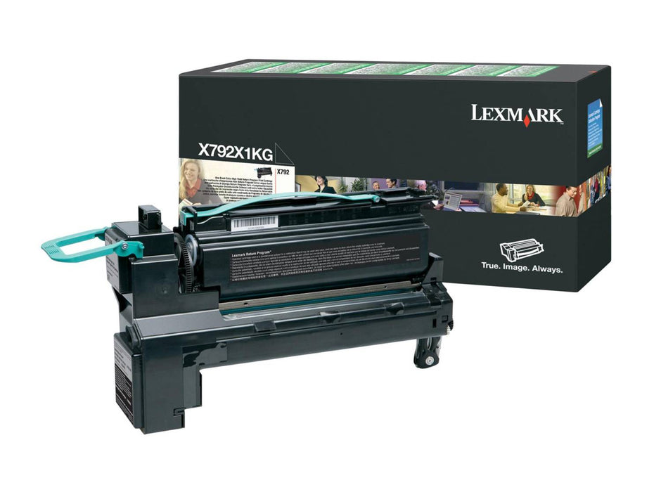 Lexmark X792X1KG Black Extra High Yield Return Program Toner Cartridge