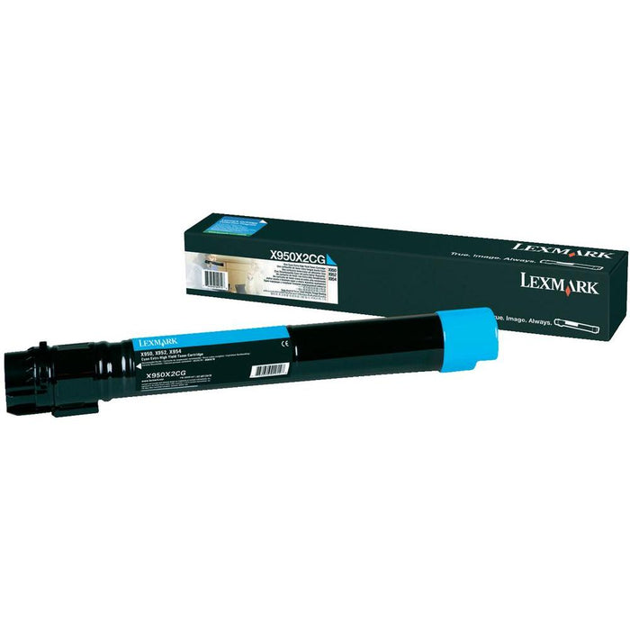 Lexmark X950X2CG Cyan High Yield Toner Cartridge