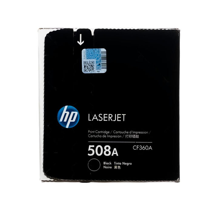 HP 508A CF360A Black Standard Yield Original LaserJet Toner Cartridge