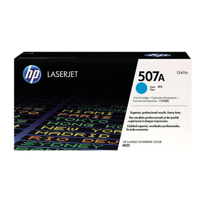 HP 507A CE401A Cyan Standard Yield Original LaserJet Toner Cartridge – 6,000 Pages
